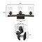 Westinghouse Fixture Wall UnMount 60W 3-Light Broomall, Matte Black Barnwood Act Clear Seed Glass 6128700 - alternate 6